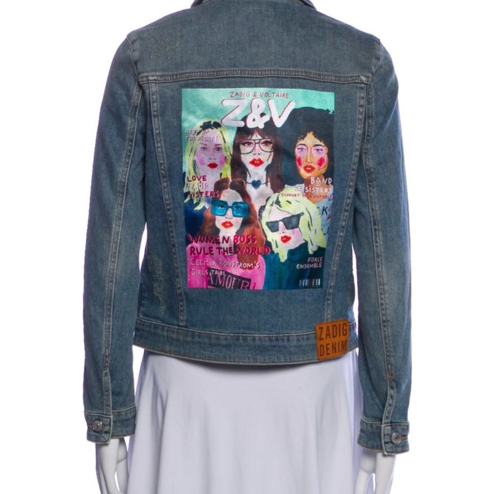 Zadig & Voltaire limited edition women’s Blue Denim Jacket NEVER WORN